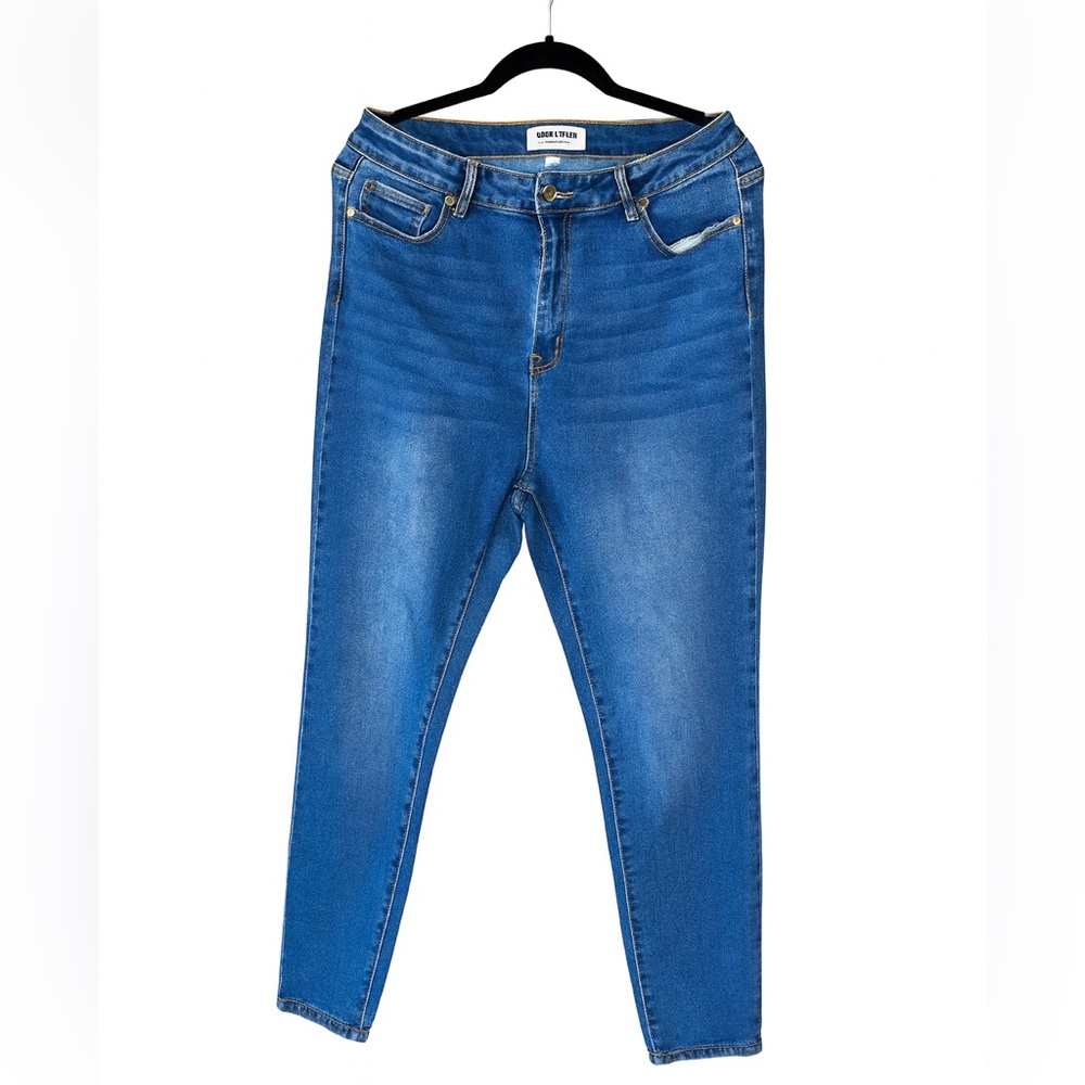 Women’s Light Wash Skinny Jeans Mid Rise Stretch Denim Pants